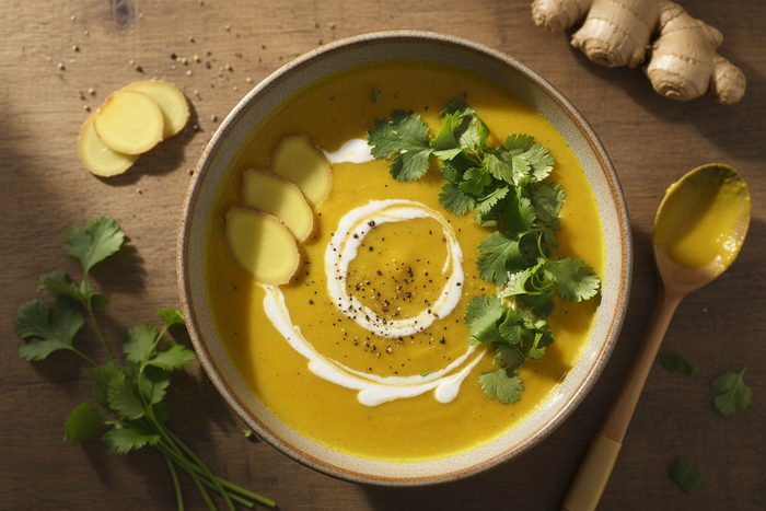 Golden Turmeric & Ginger Soup (Anti-Inflammatory Comfort)